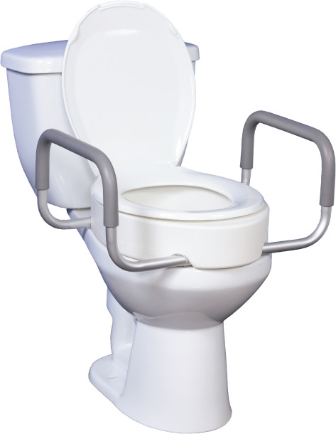 Raised Toilet Seat with Arms Standard