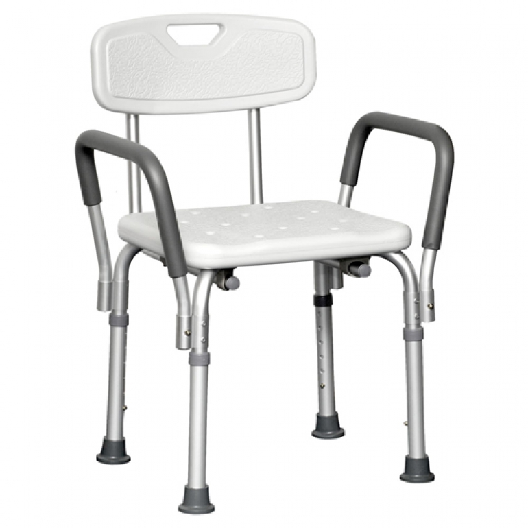 SHOWER CHAIR WITH BACK AND ARMS