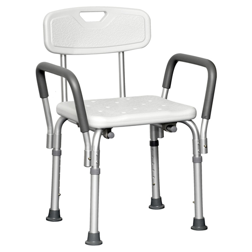 SHOWER CHAIR WITH BACK AND ARMS